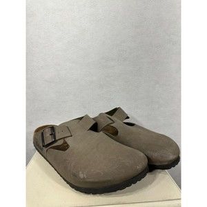 BETULA Original Birkenstock Boston Tan Suede Clogs Shoes EU 45 Mens US 12